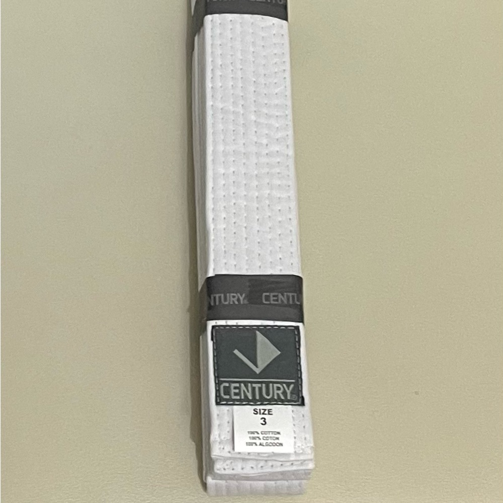 White Karate Belt/ Size 3 by Century